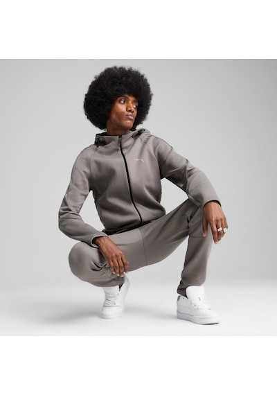 Puma Evostrıpe Erkek Tam Fermuarlı Kapüşonlu Ceket 684613 79 Gri