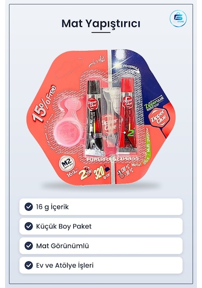 Mat Yapıştırıcı 16 G Küçük Yapıştırma İşleri İçin Kullanıma Hazır