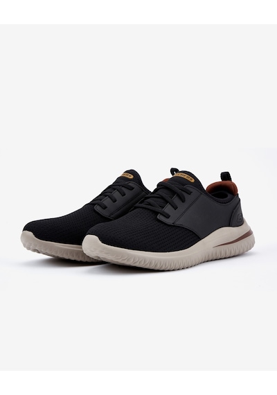 Skechers Delson 3.0 - Mooney Erkek Siyah Günlük Ayakkabı 210239 Blk Siyah