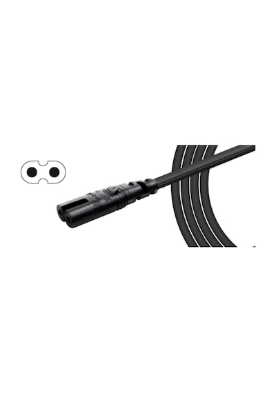 1.5 Metre Teyp Fişi 220v 2.5a Power Güç Notebook Adaptör Radio Işıldak Kablosu