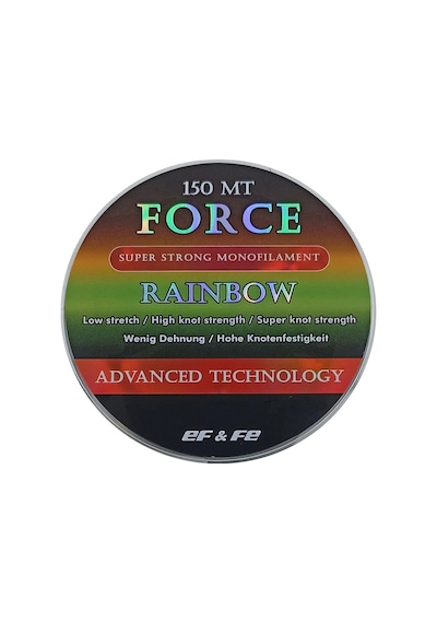 Effe Force Rainbow 150m Renkli Misina 0,18mm Standart