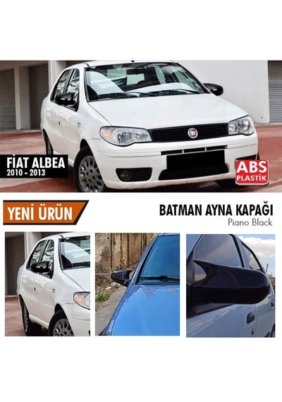 Fiat Albea Yarasa Ayna Kapağı Batman Parlak Siyah Piano Black 2010-2013
