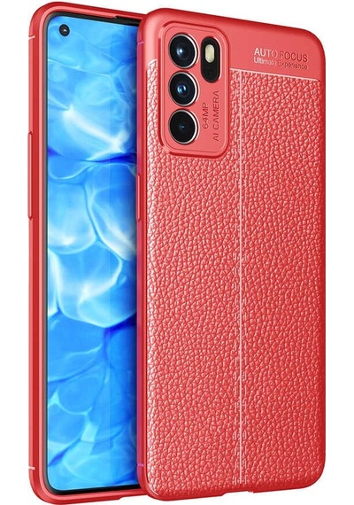 Oppo Reno 6 4G Kılıf Zore Niss Deri Desenli Silikon Kılıf