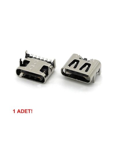 Type-c Usb Soket 6 Pin Smd Usb 3.1 Cep Telefonu Elektronik Cihaz Usb Port Konnektör Şarj Soketi Dişi