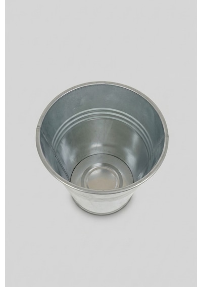 Metal Dekoratif Kova 3 Litre - 19 Cm Çok Amaçlı Galvaniz Saksılık Ve Düzenleyici Renksiz