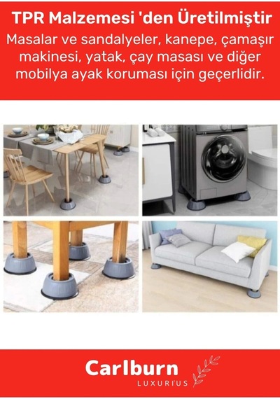 Özel Üretim Gürültü Engelleyici Titreşim Önleyici Kauçuk Çamaşır Bulaşık Makinesi 20 Adet Ayak Pedi