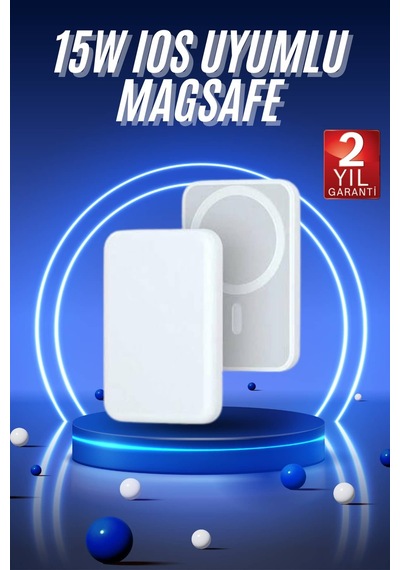 Magsafe Battery Pack Powerbank Kablosuz Şarj 5.000 Mah Açık Mor 38344411