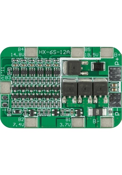 6s 12a 18650 Bms Li-ion Lityum Pil Batarya Şarj Cihazı Koruma Kartı