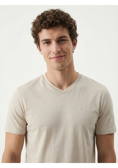 LOFT Regular Fit Erkek Tshirt K.kol Lf2042276 Q1.v1 Taş