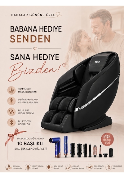 Voıt Zero Gravıty New Masaj Koltuğu Siyah