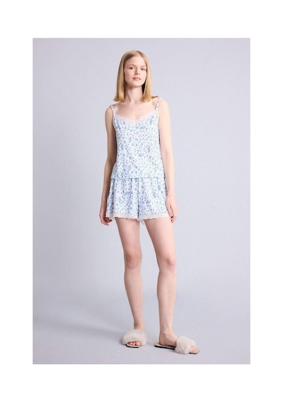 Defacto Regular Fıt Askılı 2li Softshell Ecru Pijama Takım H8181ax26smer139 Ekru-er139