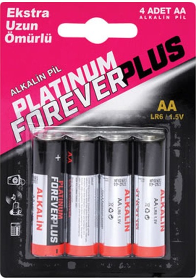Forever Plus Platinum Alkalin Kalem Pil 4'lü