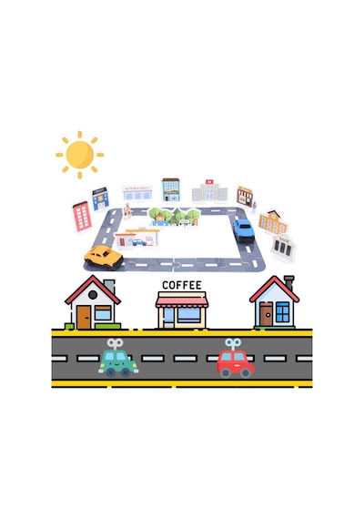 My City Otoyol Eğitici Puzzle Seti - 75 Parça