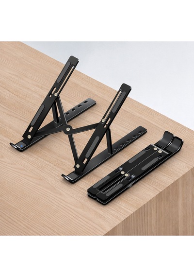 Novexa Katlanır Laptop Standı Metal Notebook Yükseltici Soğutma Tabanı 7-10 Kademe