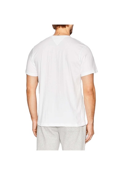Tommy Hilfiger Tommy Hılfıger Erkek T-shırt Dm0dm15379-ybr Beyaz