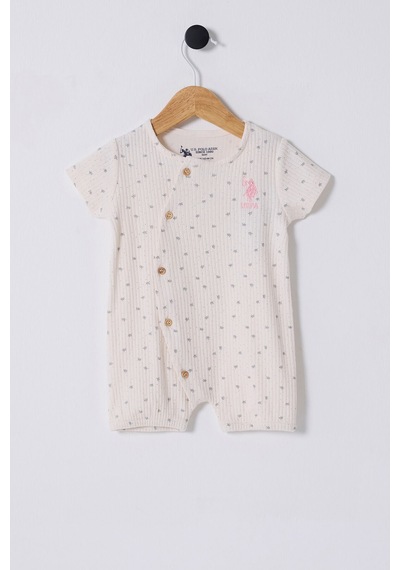 U.S. Polo Assn. U.s. Polo Assn Kız Bebek Krem Tulum Krem