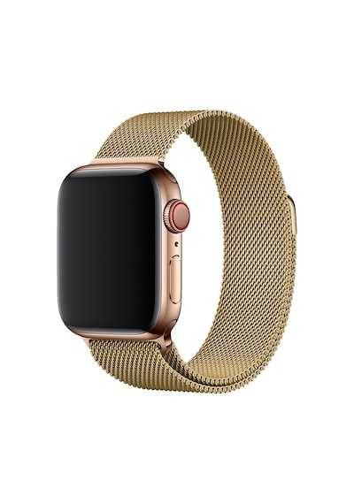 E2M Apple Uyumlu  Watch 42-44MM KRD-01 METAL HASIR ALTIN KORDON