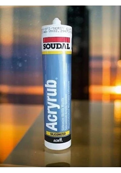 Soudal Silikonize Akrilik Mastik Antrasit Gri 500gr Antrasit