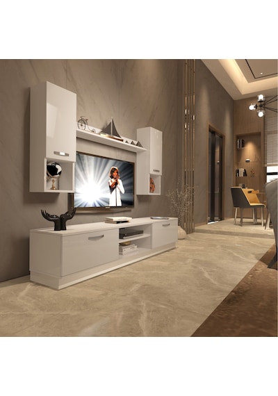 Decoraktiv Eko 5dab Mdf Dvd Tv Ünitesi Tv Sehpası Beyaz