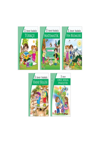 Ata Yayıncılık 3. Sınıf Fasikül 5'Li Set Türkçe-Matematik