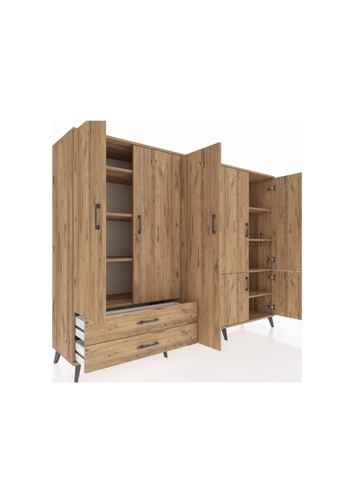 Hyperion Dolap 12 Raflı 2 Çekmeceli 7 Kapaklı 220x44x163 Çam-çam Atlas Çam - Atlas Çam Hyperion Dolap 12 Raflı 2 Çekmeceli 7 Kapaklı 220x44x163 Çam-çam Atlas Çam - Atlas Çam