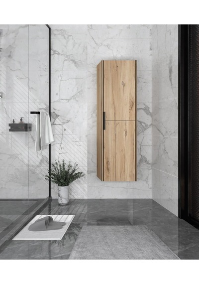 Orka Trio 40 Cm Mdf Senza Banyo Boy Dolabı Meşe Orka Trio 40 Cm Mdf Senza Banyo Boy Dolabı Meşe