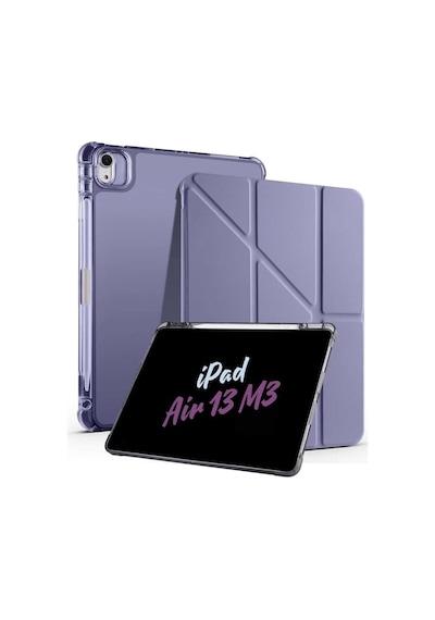 Apple Uyumlu iPad Air 13 İnç M3/m2 2025/2024 Katlanabilir Standlı Tablet Kılıf Kapaklı Kılıf