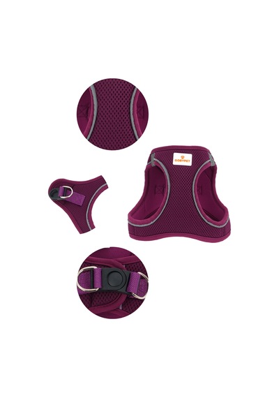 Kediler Ve Köpekler İçin Rahat, Dayanıklı Göğüs Tasması Xs Mor