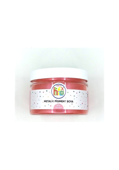 Epoksi Reçine Metalik Sedefli Pigment Toz Boya Pembe Renk 50 G