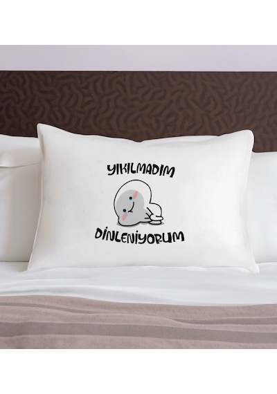 Bk Gift Eğlenceli Tasarımlı Pamuklu Yastık Kılıfı-3 50x70cm , Sevgiliye , Ev si, Tasarım Ev Tekstili