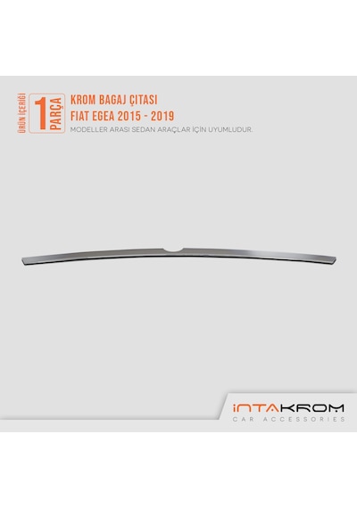 intakrom Fiat Egea Krom Bagaj Çıtası 2015 Üzeri Sedan