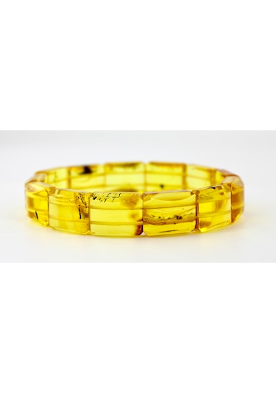 Kehribar Bileklik Fosilli Roleks Özel Tasarım Ambergold Blk23-51 Çok Renkli