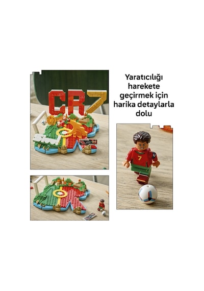 LEGO® Editions Cristiano Ronaldo – Unutulmaz Futbol Anları 43012 - 10 Yaş ve Üzeri Çocuklar için Dekoratif Futbol Modeli Yapım Seti (490 Parça)