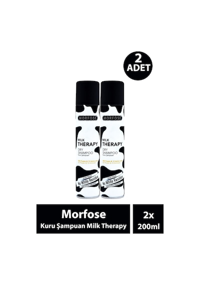 Morfose Kuru Şampuan Milk Therapy 200 Ml 2 Adet Tüm Saç Tipleri
