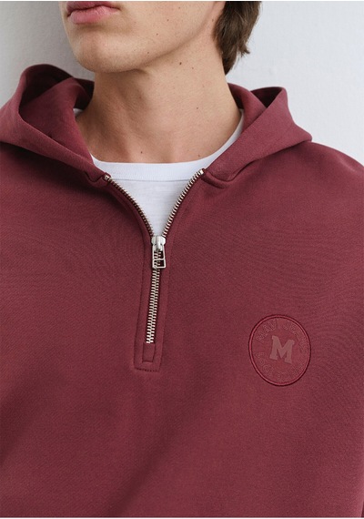 Mavi Yarı Fermuarlı Bordo Sweatshirt 0s10305-70396 Bordo