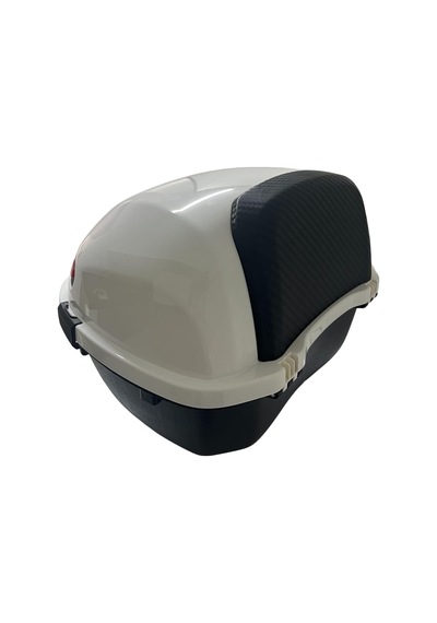 Xt21-w 28 Litre Motosiklet Arka Çanta Beyaz Parlak Su Geçirmez Abs Top Case Çift Kilitleme Üniversal Çok renkli