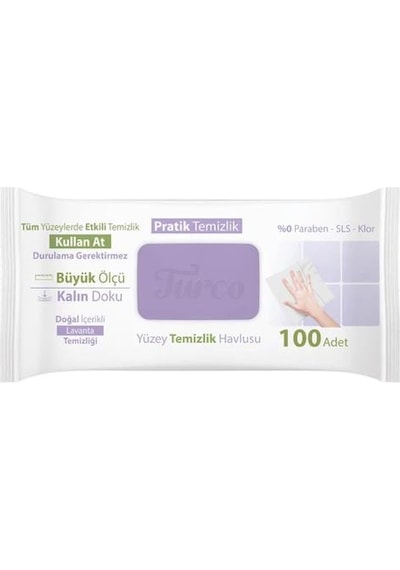 Turco Doğadan Lavantalı Yüzey Temizlik Havlusu 100 Yaprak