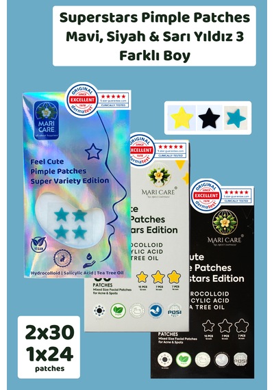 Mari Care Feel Cute Pimple Patches 3'lü Avantajlı Set 84 Adet
