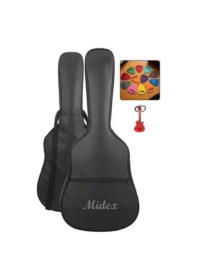 Midex Gk-50a Akustik Gitar Çantası Kaliteli Siyah Kılıf