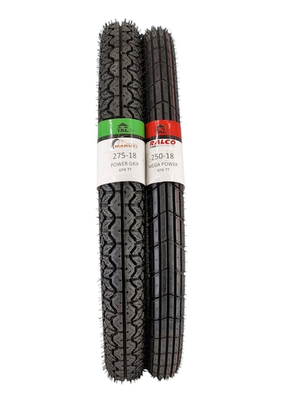 Kuba Cg  Falcon  Masti  275-18 Tt Ve 250-18 Tt Tubetype Lastik Set