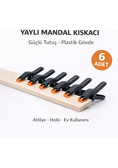 2 İnç Yaylı Mandal Kıskaç Klips Güçlü Plastik İşkence, Çok Amaçlı Tutucu Mandal