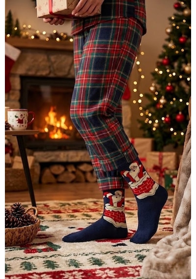 Socketta Christmas Koleksiyonu 4 Lü Kendinden Örgü Desenli Yılbaşı Çorapları Yeşil-lacivert-bej-siyah Desenli Socketta Christmas Koleksiyonu 4 Lü Kendinden Örgü Desenli Yılbaşı Çorapları Yeşil-lacivert-bej-siyah Desenli