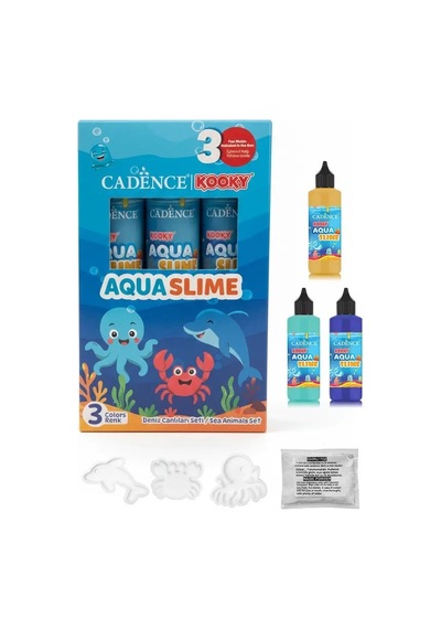 Kooky Aquaslime Deniz Canlıları Seti 3 Renk 90ml