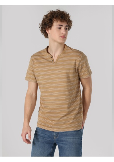 Colin'S Bej Erkek Tshirt K.Kol Cl1062865_Q1.V2_Beı