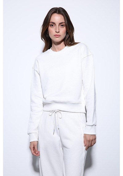 Antioch Basic Kadın Sweatshirt Ba25y920 Ekru