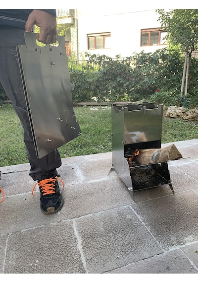 Dış Mekan Soba Ocak Smoker Bbq Çok Renkli