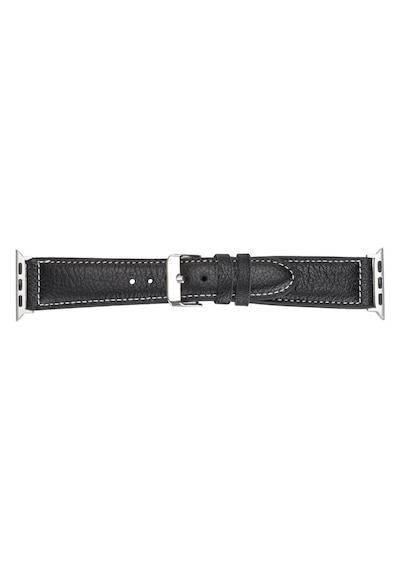 Apple Watch Uyumlu Deri Kordon 42-44-45mm Nm1-as1 Siyah