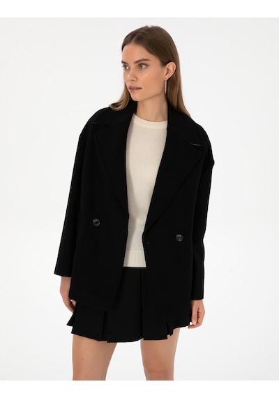 Pierre Cardin Kadın Siyah Kaban 50314272-vr046 Siyah