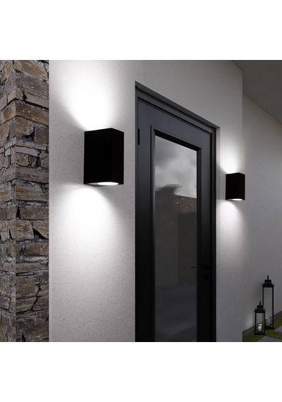Elektrikle Çalışır, 10 Watt Kendinden Ledli, 4200 Kelvin Ilık Beyaz Işık İç Ve Dış Mekan Led Aplik Sıcak Beyaz