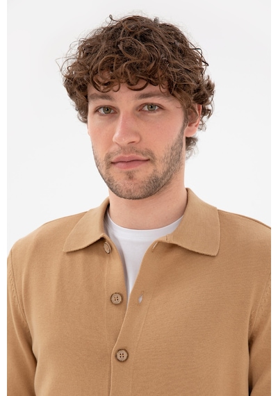 U.s. Polo Assn. Erkek Camel Hırka Triko 50298272-vr015 CAMEL